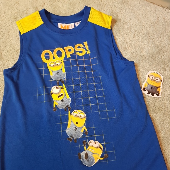 NWT Despicable Me Minions shirt boys sz 5/6 - Picture 3 of 3